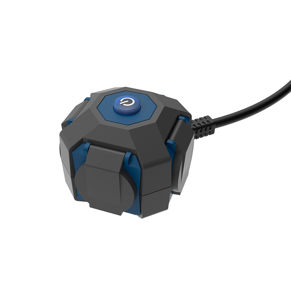 Extensor expert 4 tomadas com tampa ip44 h07rn-f 3 g 1,5 mmÂ² 16 a 230 v~ 1,4 m preto/azul_0