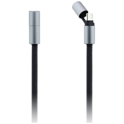 Karl Lagerfeld CBDY Ikonik Charm USB-C Cable / USB-C Lanyard - Black_2