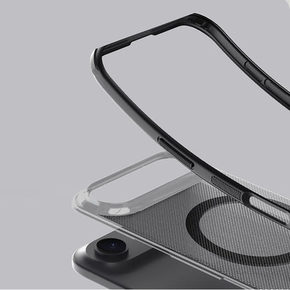 Super Frosted Shield Pro Magnetic Case IP17 Air Transparent black_9