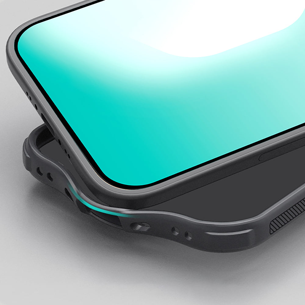 Super Frosted Shield Pro Magnetic Case IP17 Air Transparent black_10