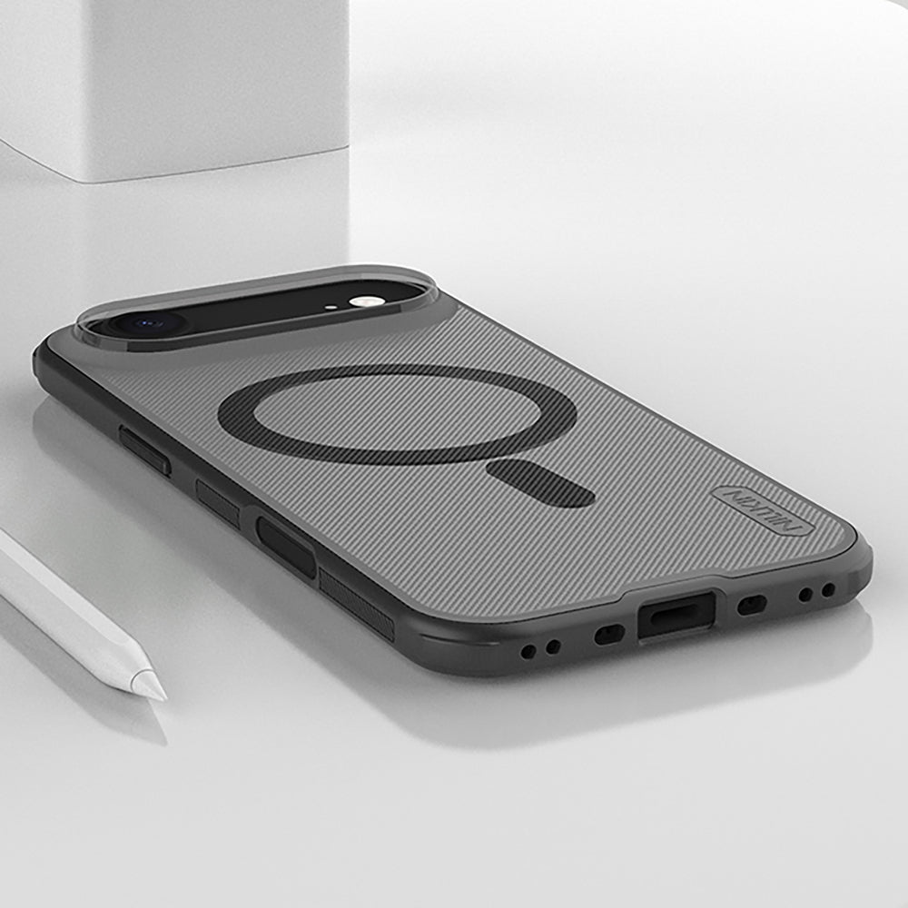 Super Frosted Shield Pro Magnetic Case IP17 Air Transparent black_13