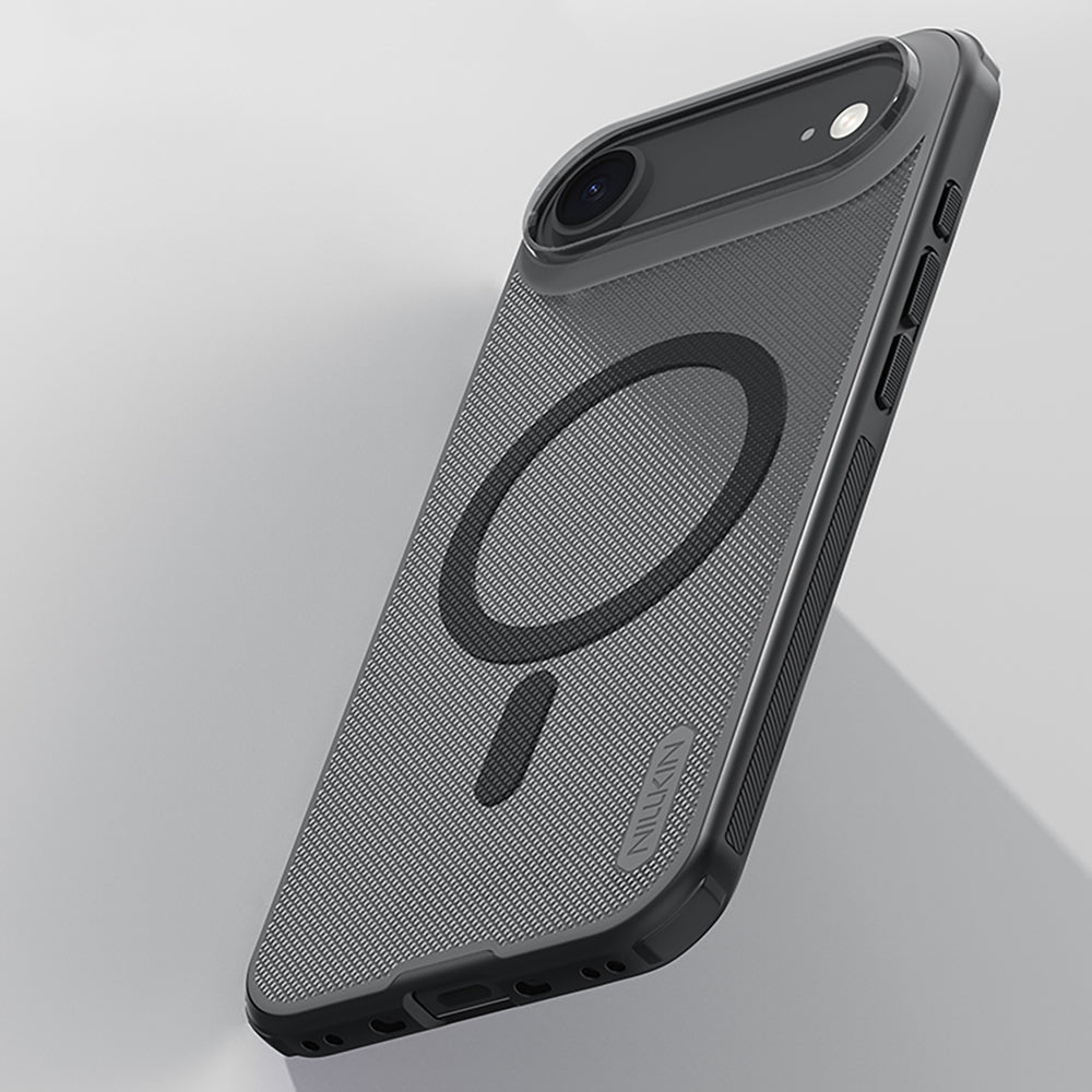 Super Frosted Shield Pro Magnetic Case IP17 Air Transparent black_6