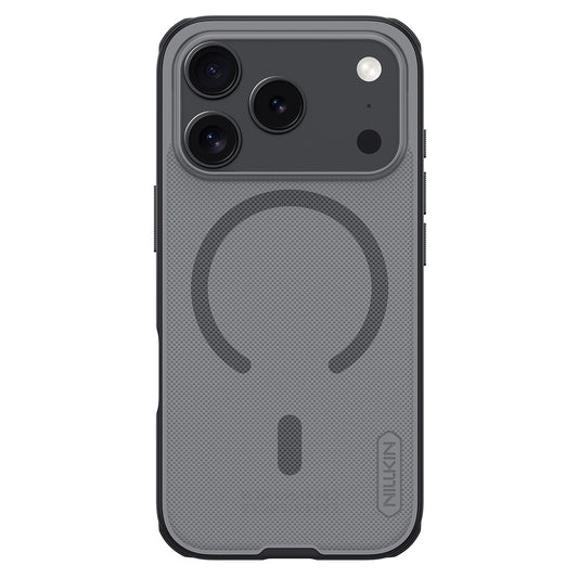Super Frosted Shield Pro Magnetic Case IP17 Pro Transparent black_0