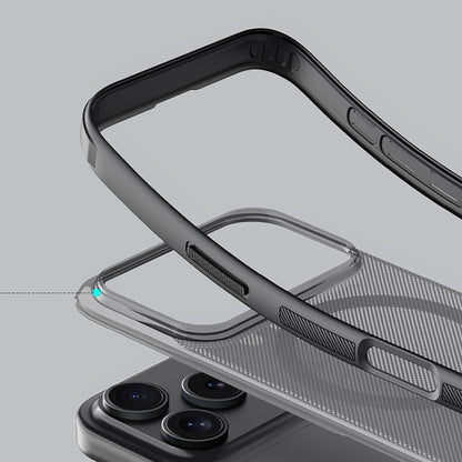 Super Frosted Shield Pro Magnetic Case IP17 Pro Transparent black_9