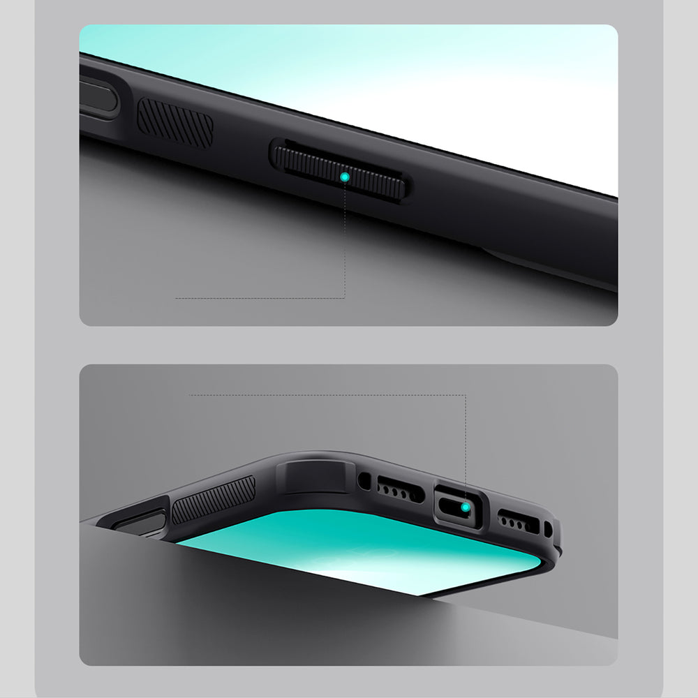 Super Frosted Shield Pro Magnetic Case IP17 Pro Transparent black_18
