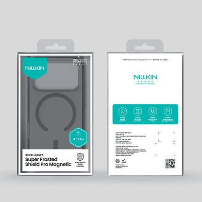 Super Frosted Shield Pro Magnetic Case IP17 Pro Transparent black_20