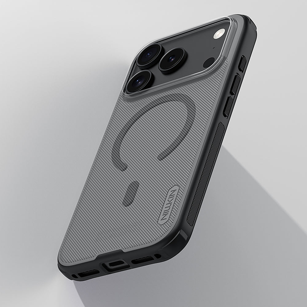 Super Frosted Shield Pro Magnetic Case IP17 Pro Transparent black_6