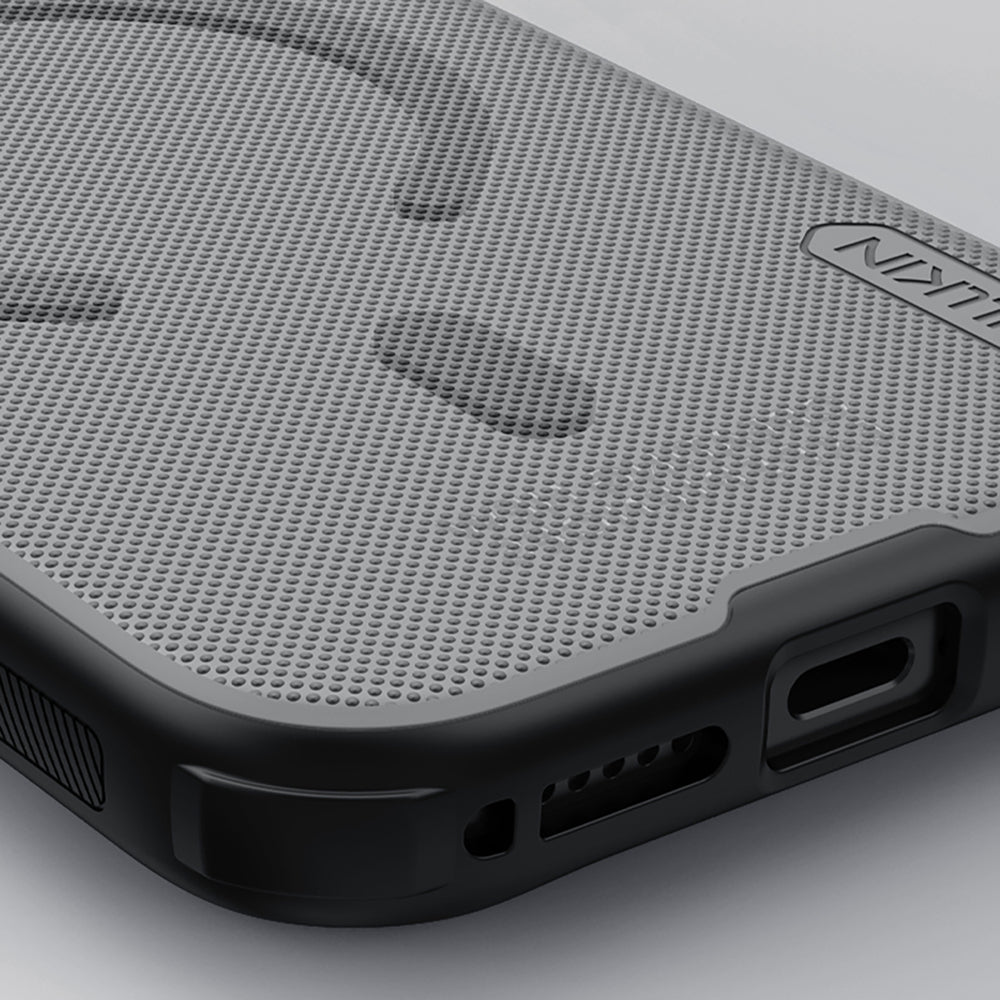 Super Frosted Shield Pro Magnetic Case IP17 Pro Transparent black_7