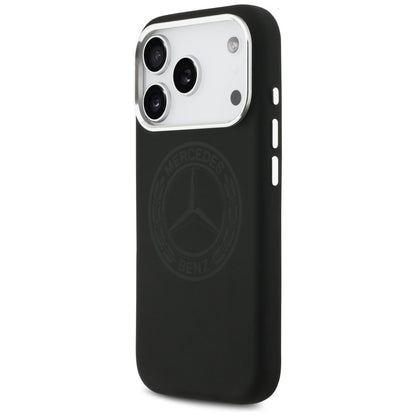 Mercedes Silicone Vintage Logo MagSafe Case for iPhone 17 Pro - Black_1