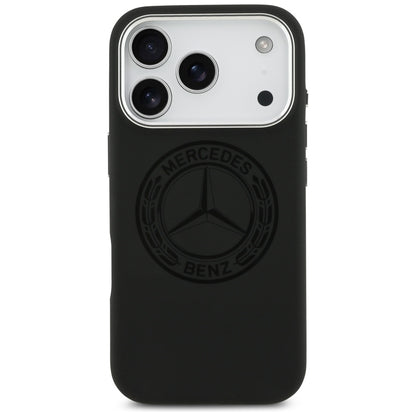 Mercedes Silicone Vintage Logo MagSafe Case for iPhone 17 Pro - Black_2