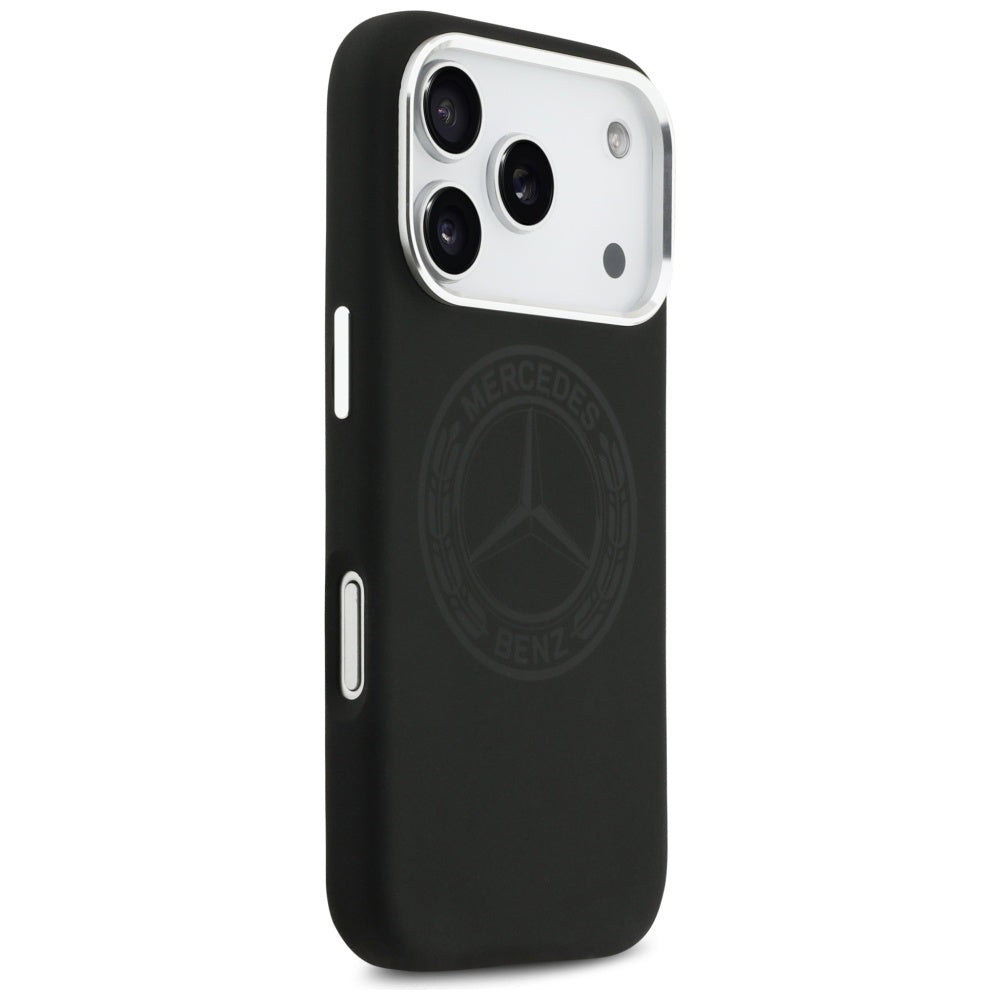 Mercedes Silicone Vintage Logo MagSafe Case for iPhone 17 Pro - Black_3