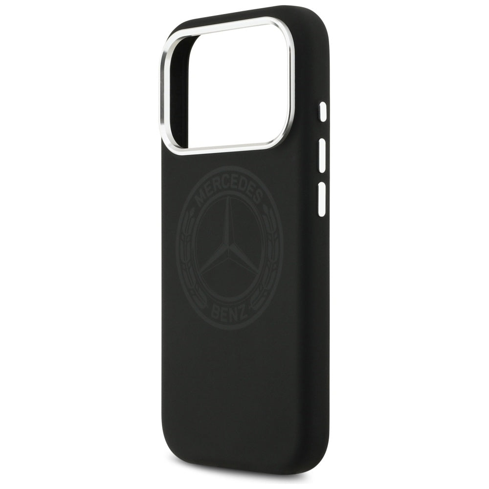 Mercedes Silicone Vintage Logo MagSafe Case for iPhone 17 Pro - Black_5