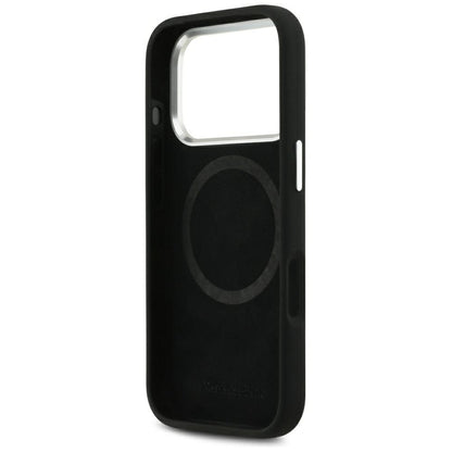 Mercedes Silicone Vintage Logo MagSafe Case for iPhone 17 Pro - Black_6