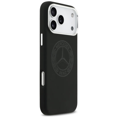 Mercedes Silicone Vintage Logo MagSafe Case for iPhone 17 Pro Max - Black_3