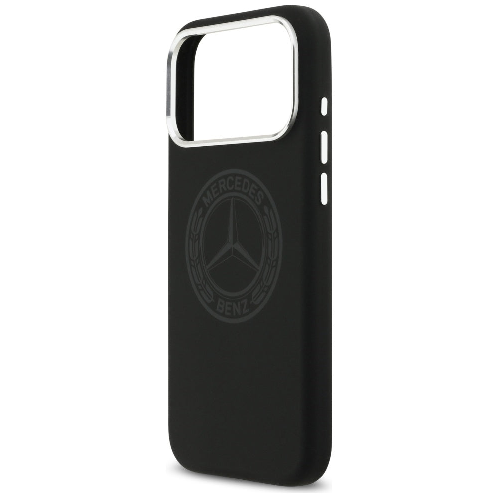 Mercedes Silicone Vintage Logo MagSafe Case for iPhone 17 Pro Max - Black_5