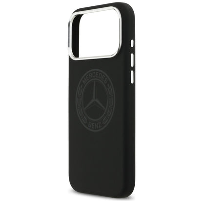 Mercedes Silicone Vintage Logo MagSafe Case for iPhone 17 Pro Max - Black_5