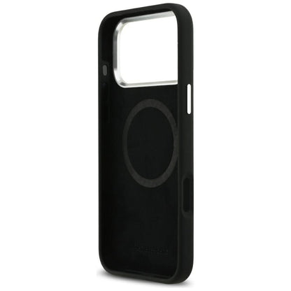 Mercedes Silicone Vintage Logo MagSafe Case for iPhone 17 Pro Max - Black_6