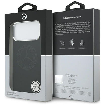 Mercedes Silicone Vintage Logo MagSafe Case for iPhone 17 Pro Max - Black_7