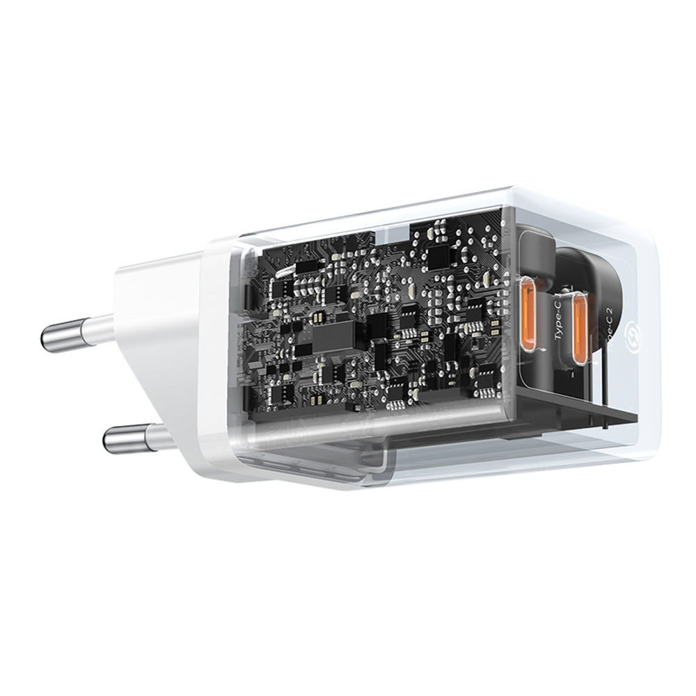 Baseus GaN5 Pro 40W 2xUSB-C Wall Charger - White_5