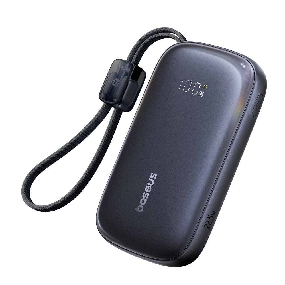 Baseus EnerFill FC21 Qpow 3 Ultra 20000mAh 22.5W Powerbank with Display and Cable Included - Black_0