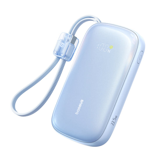 Baseus EnerFill FC21 Qpow 3 Ultra 20000mAh 22.5W Powerbank with Display and Cable Included - Blue_0