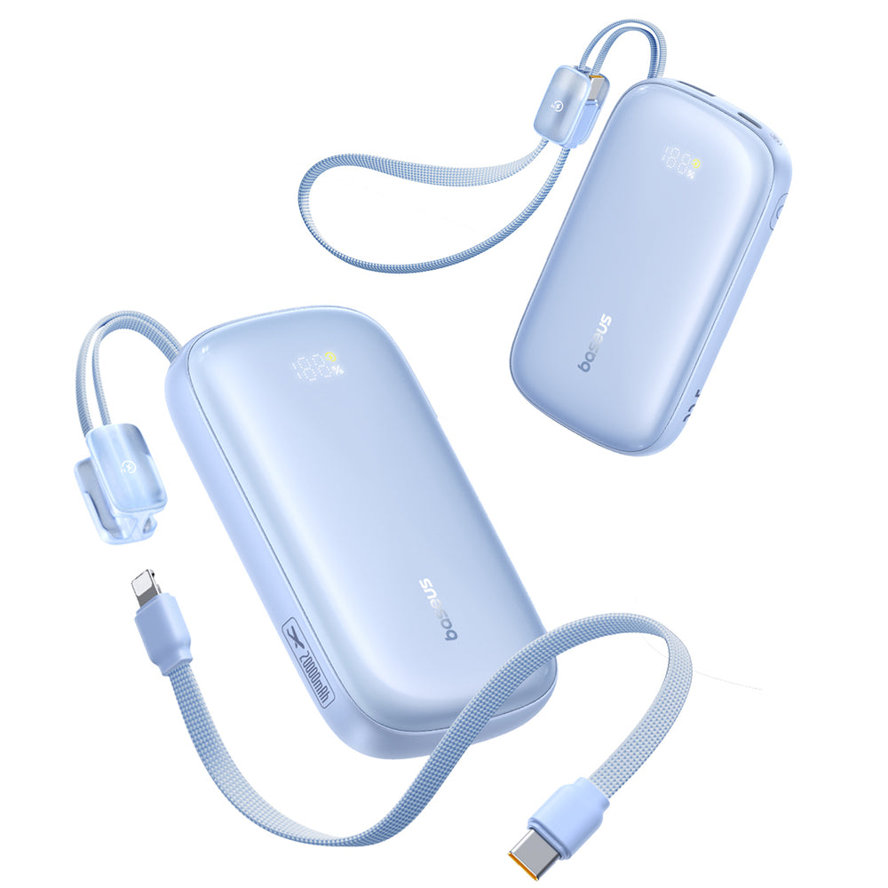 Baseus EnerFill FC21 Qpow 3 Ultra 20000mAh 22.5W Powerbank with Display and Cable Included - Blue_1