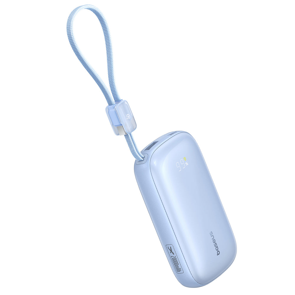 Baseus EnerFill FC21 Qpow 3 Ultra 20000mAh 22.5W Powerbank with Display and Cable Included - Blue_2