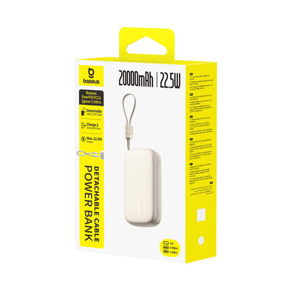 Baseus EnerFill FC21 Qpow 3 Ultra 20000mAh 22.5W Powerbank with Display and Cable Included - Beige_3