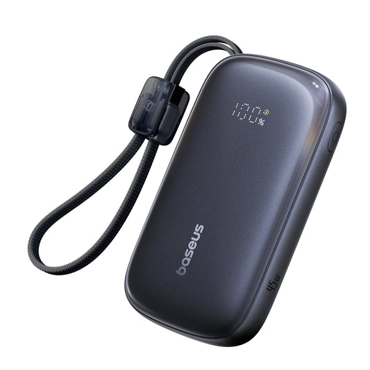 Baseus EnerFill FC21 Qpow 3 Ultra 20000mAh 45W Power Bank with Digital Display and Included Cable - Black_0