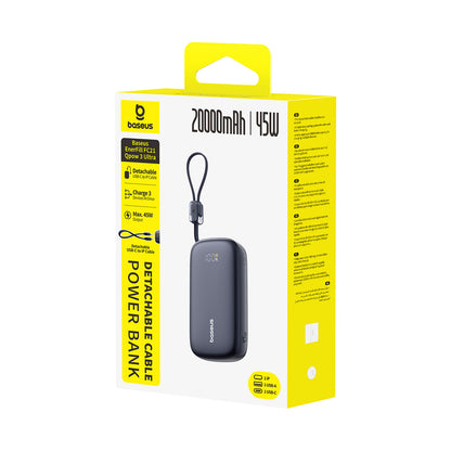 Baseus EnerFill FC21 Qpow 3 Ultra 20000mAh 45W Power Bank with Digital Display and Included Cable - Black_3