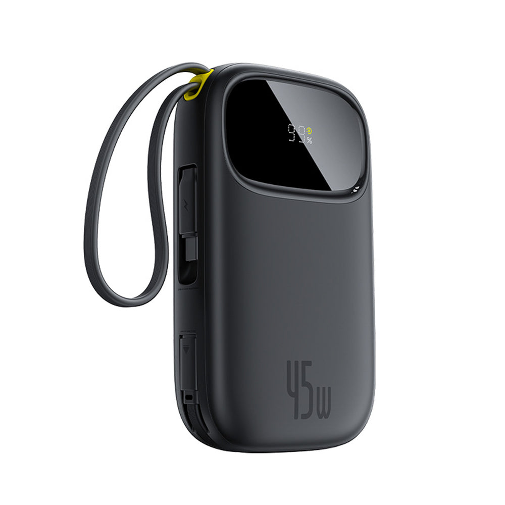 Baseus EnerFill FC31 20000mAh 45W Power Bank with Display with USB-C and Lightning Cables - Black_0