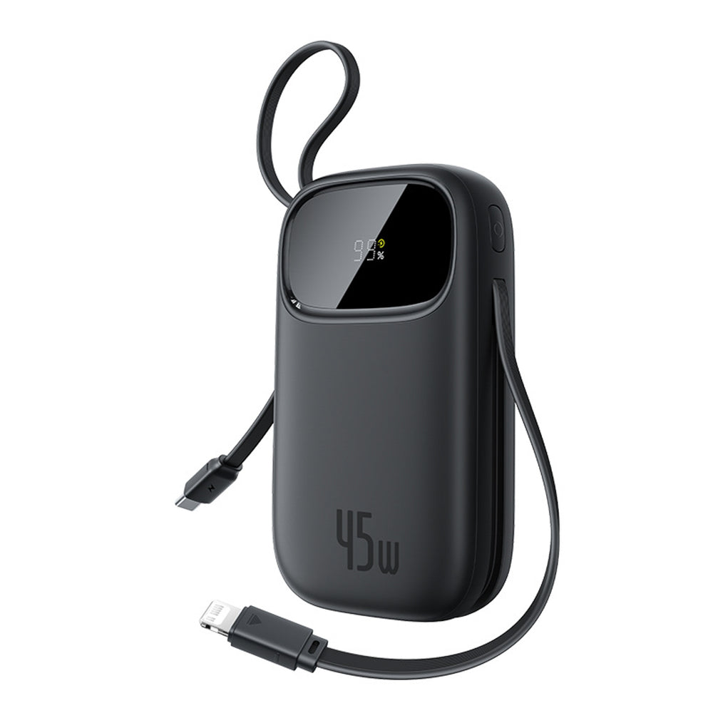 Baseus EnerFill FC31 20000mAh 45W Power Bank with Display with USB-C and Lightning Cables - Black_1