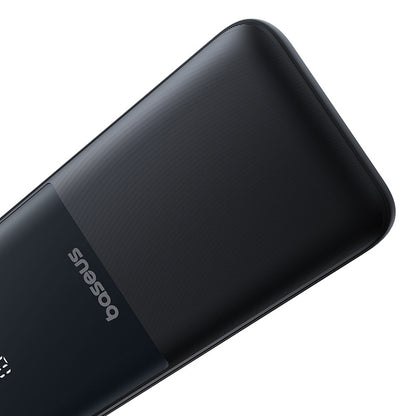 Baseus Lipow 10000mAh 22.5W Powerbank with Dual Built-in Cable with Display (with additional black Baseus Simple USB-A - USB-C 3A 0.2m cable) - Black_2