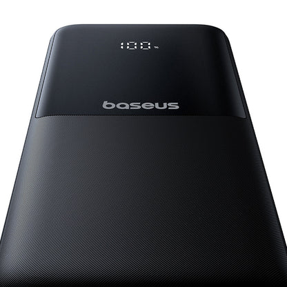 Baseus Lipow 10000mAh 22.5W Powerbank with Dual Built-in Cable with Display (with additional black Baseus Simple USB-A - USB-C 3A 0.2m cable) - Black_5