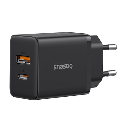 Carregador de Parede Baseus 30W / 2.4A / 1 x USB-A / 1 x USB-C / Preto / P10111404113-00_2