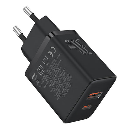 Carregador de Parede Baseus 30W / 2.4A / 1 x USB-A / 1 x USB-C / Preto / P10111404113-00_3