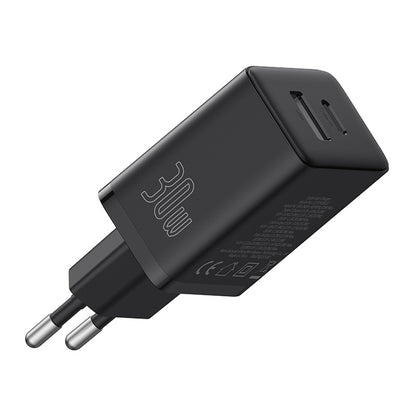 Carregador de Parede Baseus 30W / 2.4A / 1 x USB-A / 1 x USB-C / Preto / P10111404113-00_5