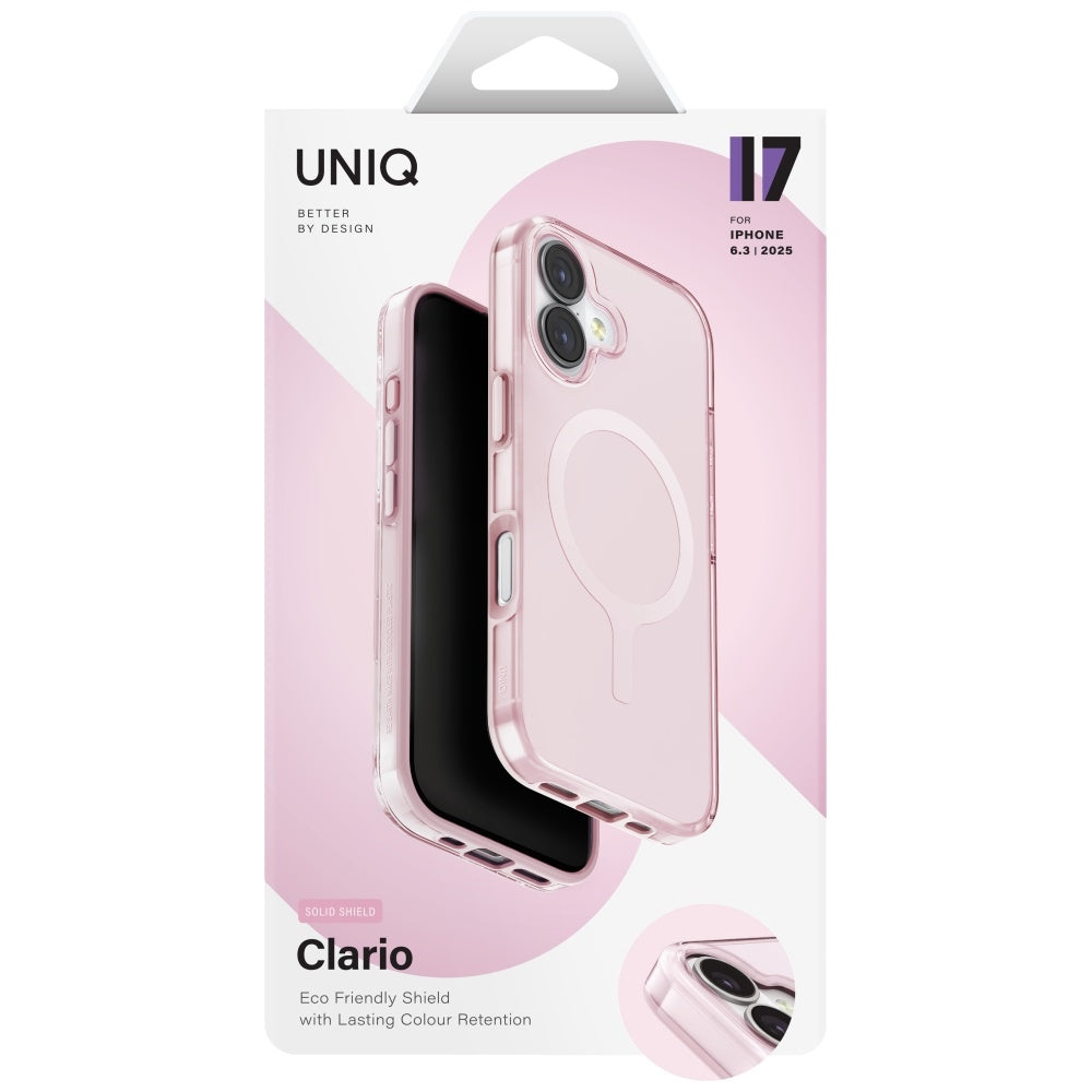 Uniq Clario Magclick Charging Case for iPhone 17 - Pink_5