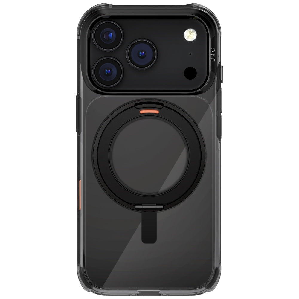 Uniq Swivix Rotating Kickstand 360 Case for iPhone 17 Pro - Black_1