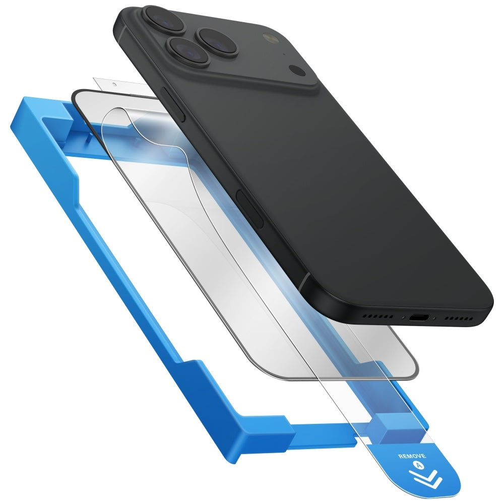 Uniq Optix Exofit Vivid Tempered Glass for iPhone 17 Pro Max with Applicator_3