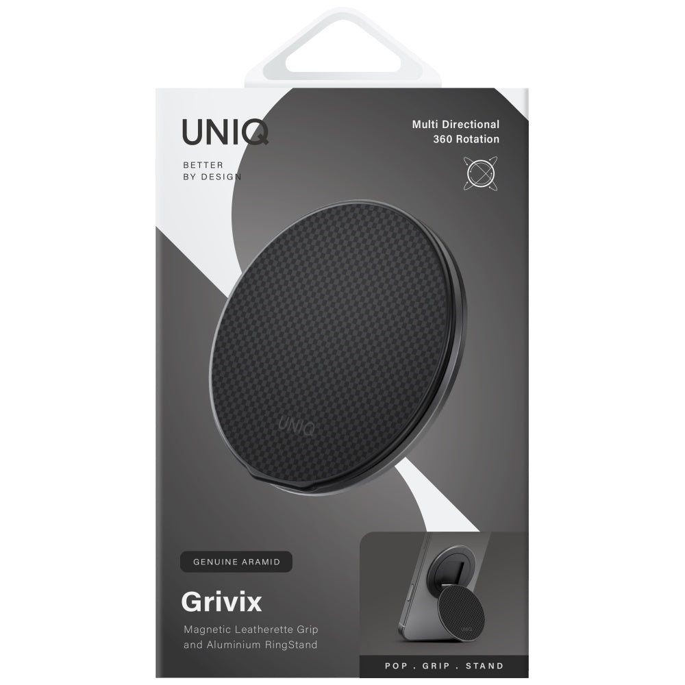 Uniq Grivix Premium 360 Mount&amp;Grip Stand Magnetic Holder - Black_3