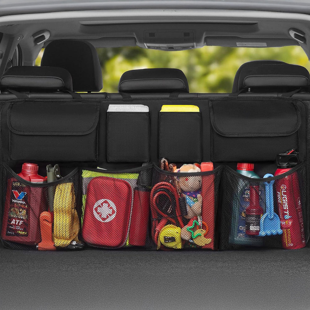 Wozinsky Large Car Organizer for Back Seat Backrest and Trunk - Black_2