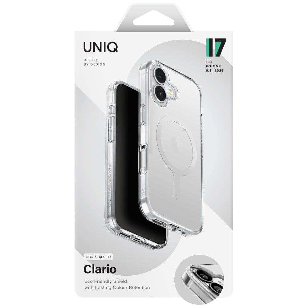 Uniq Clario Magclick Charging Case for iPhone 17 - Transparent_5