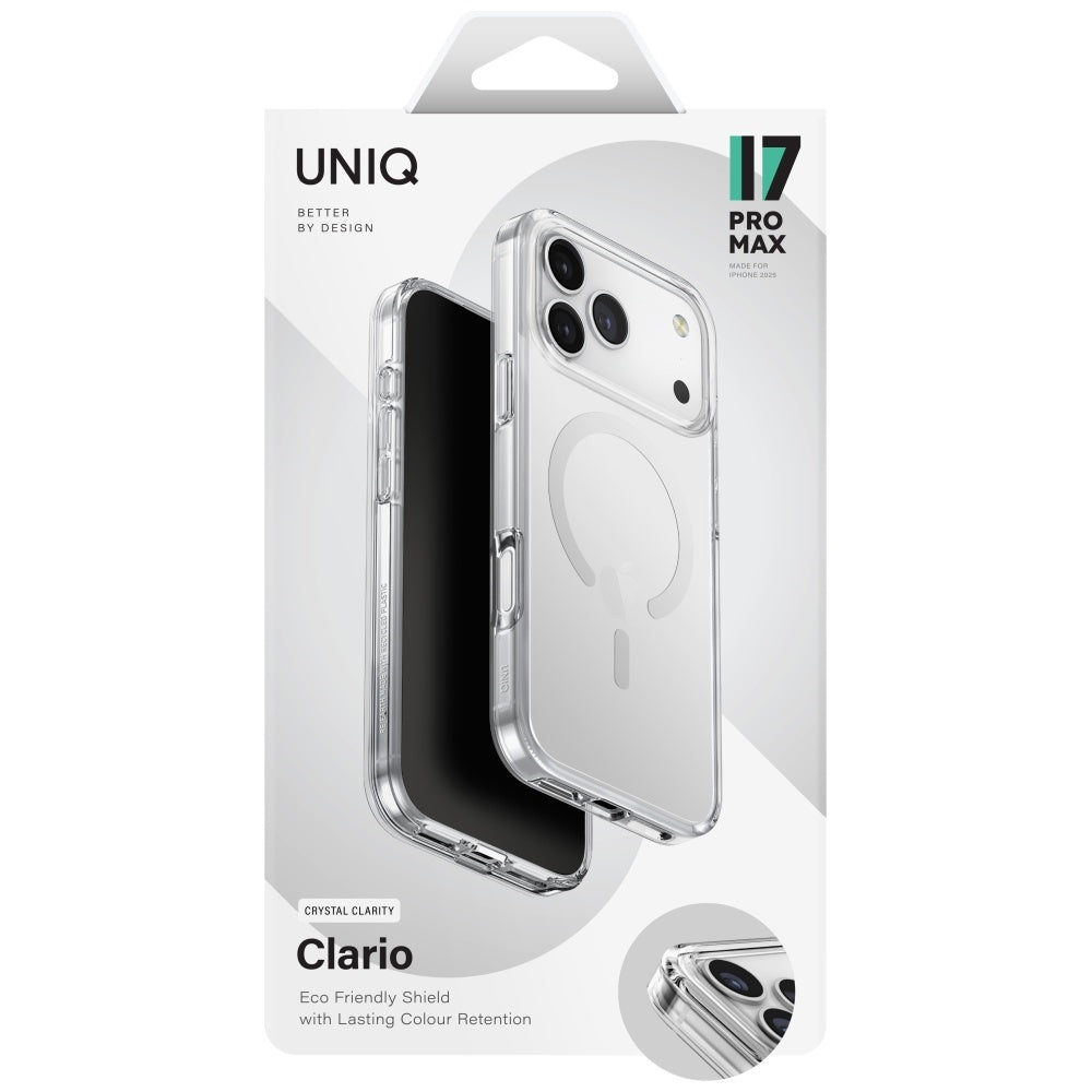 Uniq Clario Magclick Charging Case for iPhone 17 Pro Max - Transparent_5