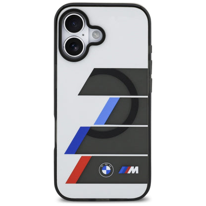 BMW M IML Metal Buttons Tricolor Lines MagSafe Case for iPhone 17 - Gray_2