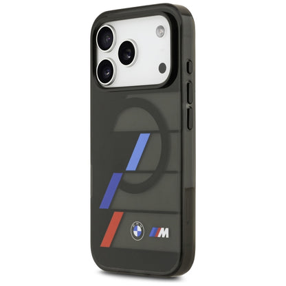 BMW M IML Metal Buttons Tricolor Lines MagSafe Case for iPhone 17 Pro - Black_1