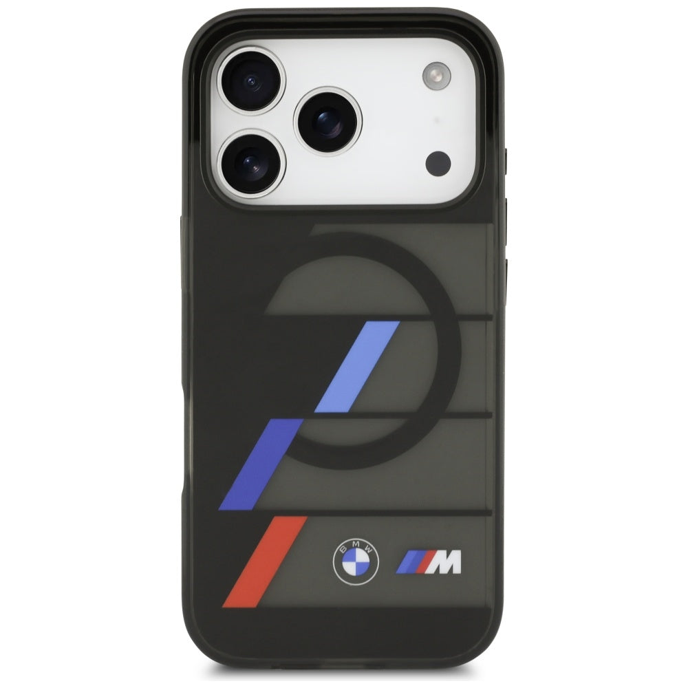 BMW M IML Metal Buttons Tricolor Lines MagSafe Case for iPhone 17 Pro - Black_2