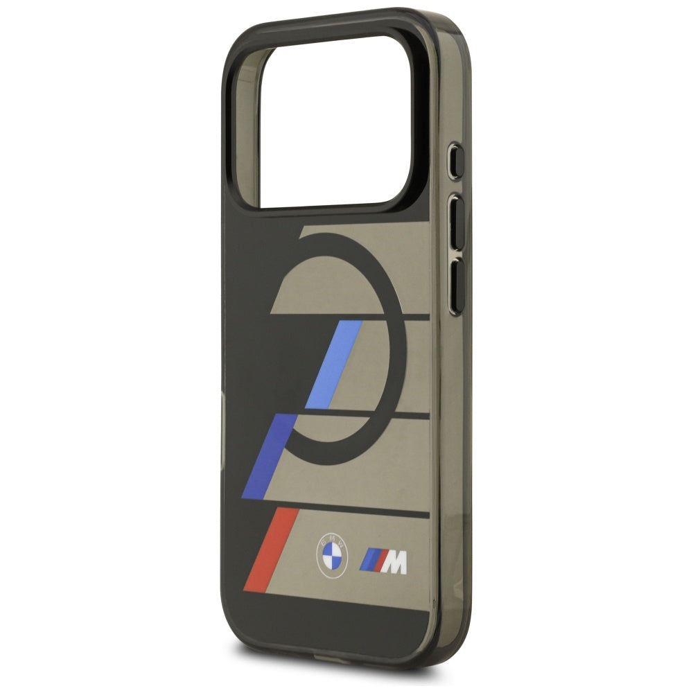 BMW M IML Metal Buttons Tricolor Lines MagSafe Case for iPhone 17 Pro - Black_5