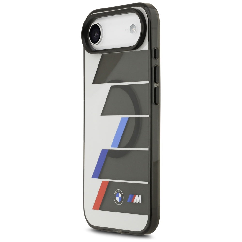 BMW M IML Metal Buttons Tricolor Lines MagSafe Case for iPhone Air - Gray_1