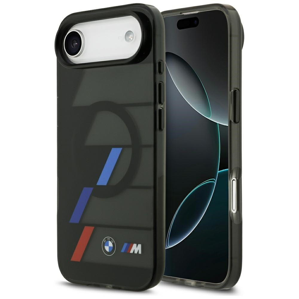 BMW M IML Metal Buttons Tricolor Lines MagSafe Case for iPhone Air - Black_0